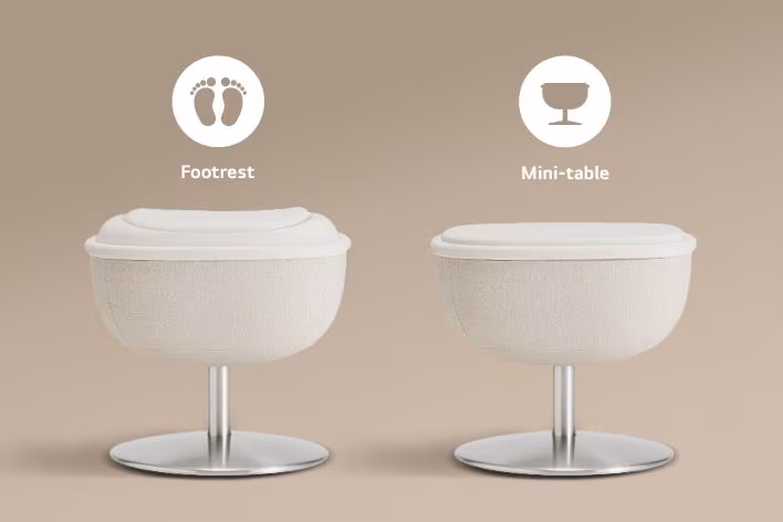 Footrest and mini-table in one