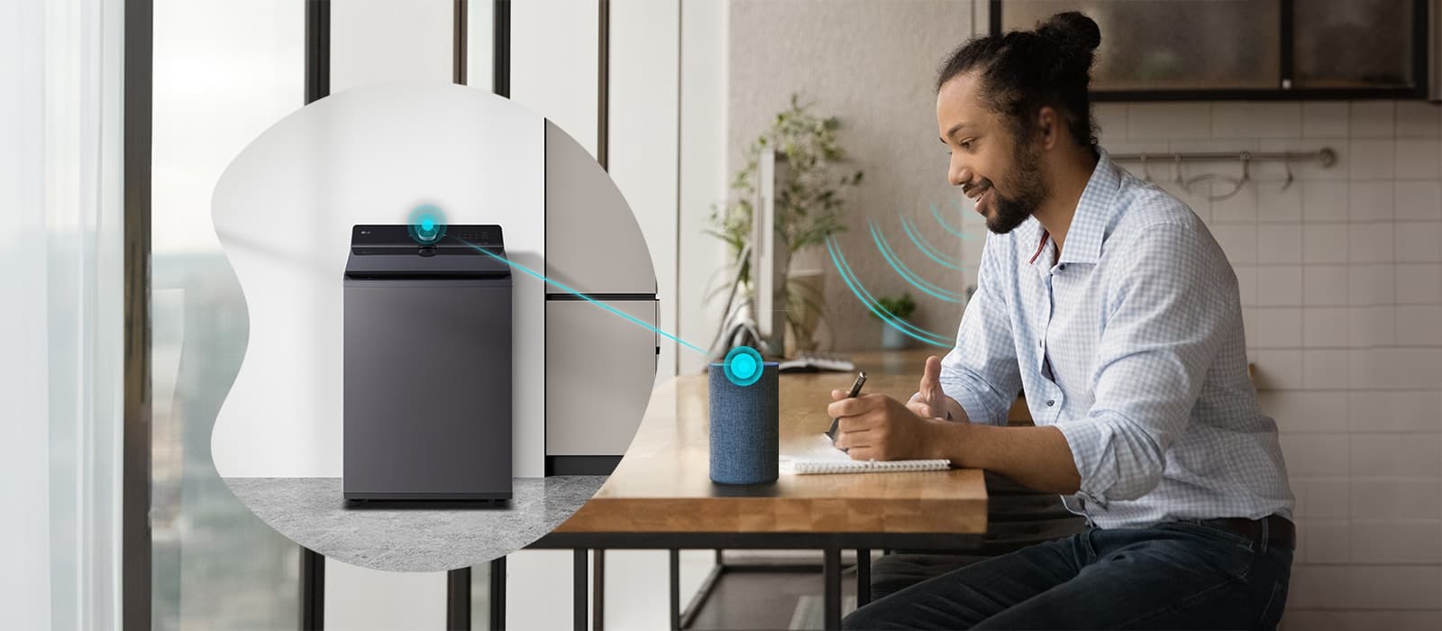 Hands-free laundry with Voice Assistant